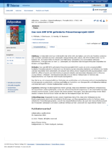 Das vom BMf BFW geförderte Präventionsprojekt EDDY